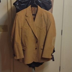 Circle S Corduroy Western Sport Coat Blazer - Camel - Men's Blazer